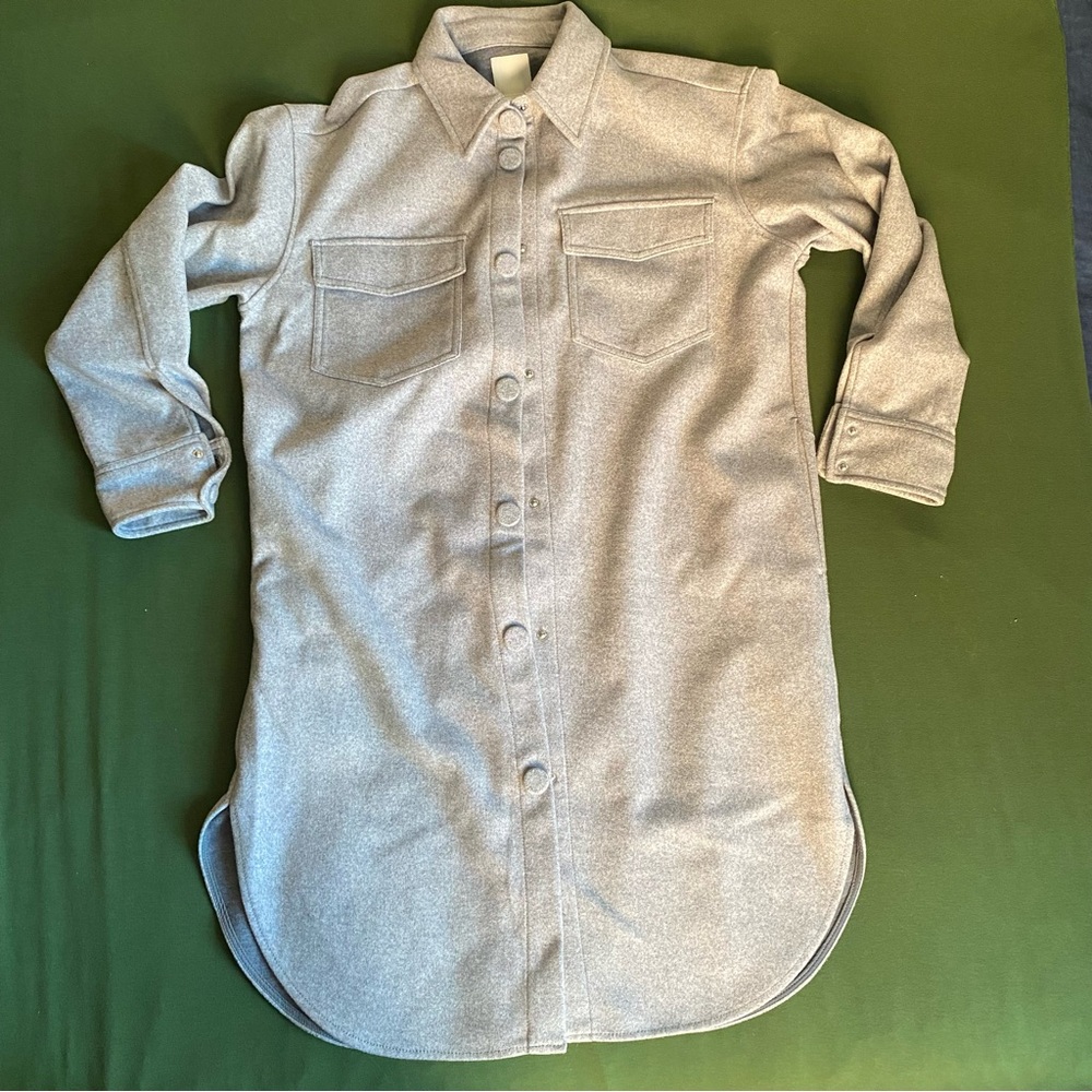 H&M Long Shacket with Pockets Size Small